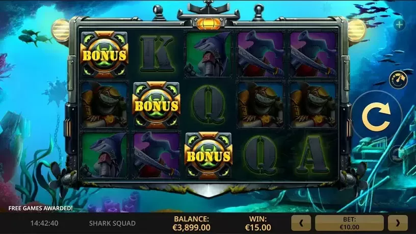 Shark Squad slot screenshot 4