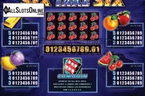 Screen4. Six Take Six from Casino Technology