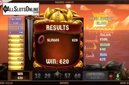 Win Screen 2. Slingo Berserk from Slingo Originals