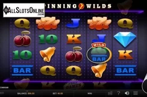 Reel screen. Spinning Wilds from GVG