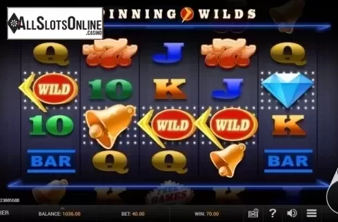Wild win screen. Spinning Wilds from GVG