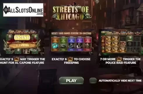 Intro screen