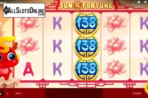 Reel screen. Sun Fortune from Red Tiger