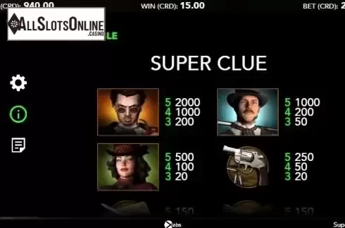 Paytable 1