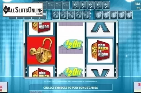 Reels screen. The Price Is Right (Slingo Originals) from Slingo Originals
