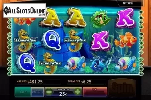 Scatter screen. Tropical Aquarium from MultiSlot