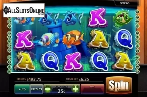 Reel screen. Tropical Aquarium from MultiSlot