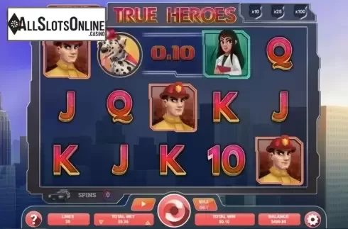 Win screen 1. True Heroes from Arrows Edge