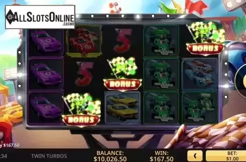 Free Spins Win Screen