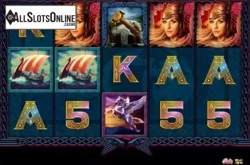 Game Workflow screen. Valkyrie Queen from High 5 Games