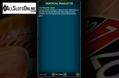 Rules 2. Vertical Roulette VIP from GAMING1