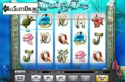 Win Screen 2. Wonders of the Deep from Gamesys