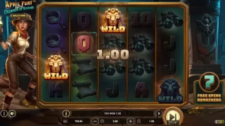 April Fury And The Chamber Of Scarabs slot screenshot 3