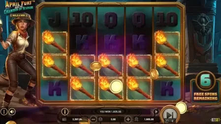 April Fury And The Chamber Of Scarabs slot screenshot 4