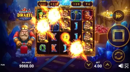 Dynamite Dwarfs slot screenshot 2