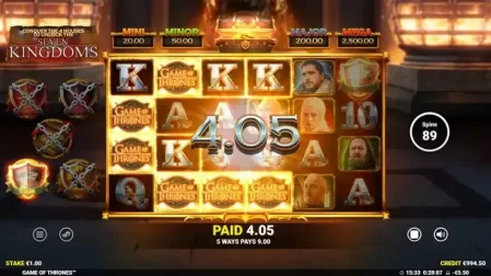 Game of Thrones slot screenshot 5