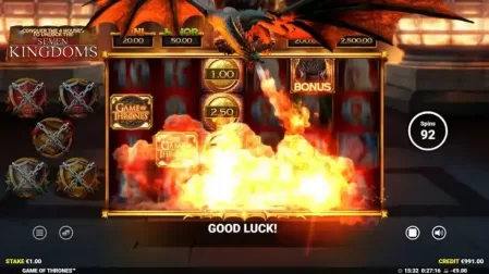 Game of Thrones slot screenshot 2