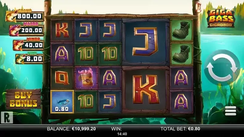 Giga Bass Gigablox slot screenshot 