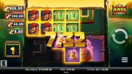 Giga Bass Gigablox slot screenshot 4