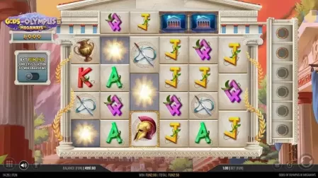 Gods of Olympus 3 Megaways slot screenshot 2