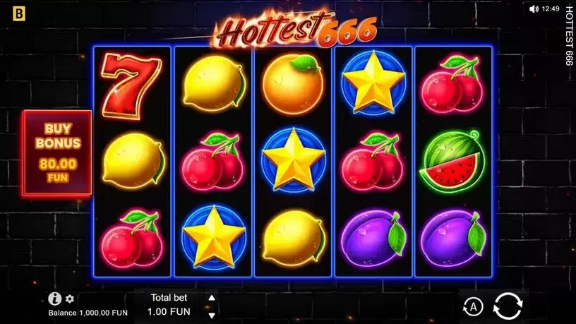 Hottest 666 slot screenshot 1