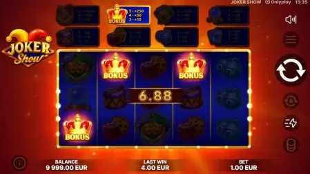 Joker Show slot screenshot 2