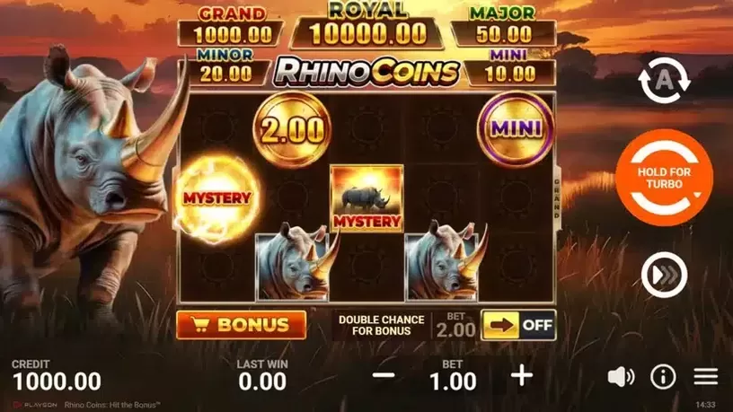 Rhino Coins: Hit the Bonus slot screenshot 