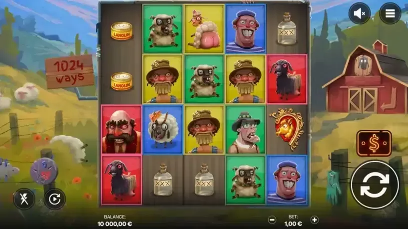 Sheeple slot screenshot 