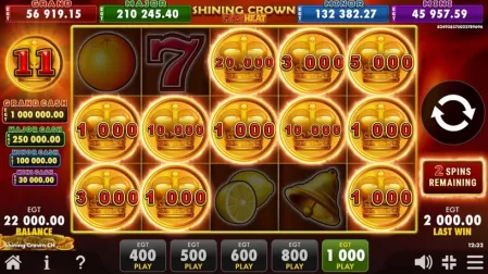Shining Crown Cash Heat slot screenshot 5