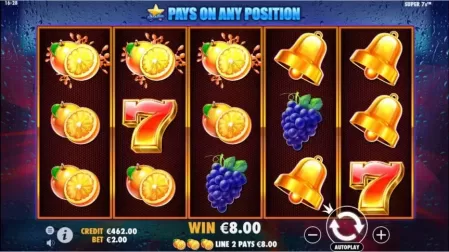 Super 7s slot screenshot 3