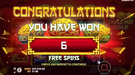 Triple Pot Gold slot screenshot 2