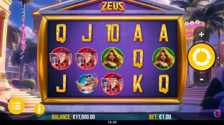 Zeus God of Gaming slot screenshot 1