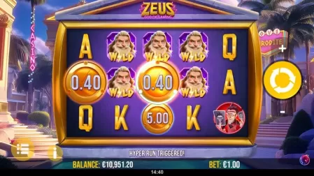 Zeus God of Gaming slot screenshot 5