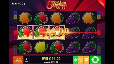 5 Flaring Fruits slot screenshot 2