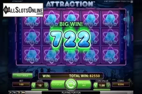 Screen5. Attraction from NetEnt