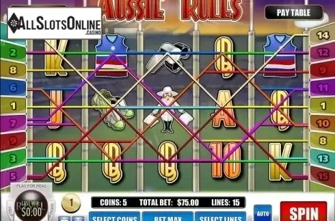 Screen2. Aussie Rules from Rival Gaming