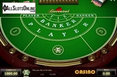 Game Screen 1. Baccarat (Tom Horn Gaming) from Tom Horn Gaming