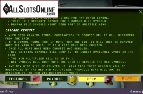 Info 2. Banana Blast from FunFair