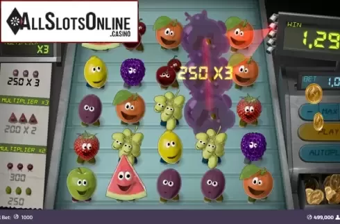 Win Screen. Banana Blast from FunFair