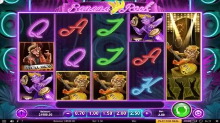 Banana Rock slot screenshot 1