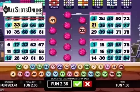 Extra Ball Win Screen 2