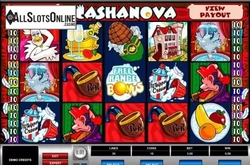 Screen5. Cashanova from Microgaming
