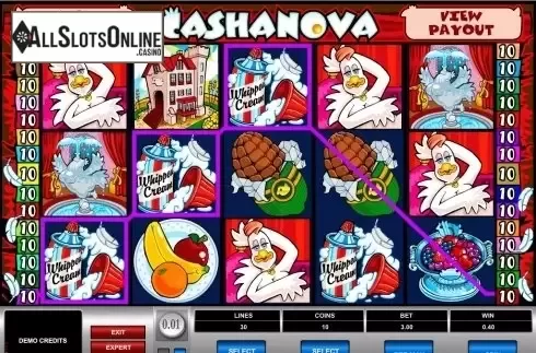 Screen6. Cashanova from Microgaming