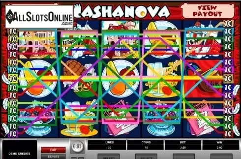 Screen7. Cashanova from Microgaming