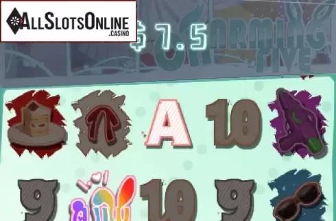 Win Screen. Charming 5 from AllWaySpin