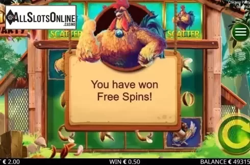 Free Spins 1. Chicken Party from Booming Games