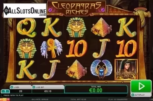 Screen 1. Cleopatras Riches from Leander Games