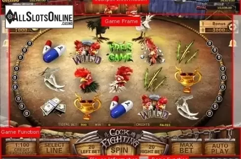 Reel Screen. Cock Fighting from esball