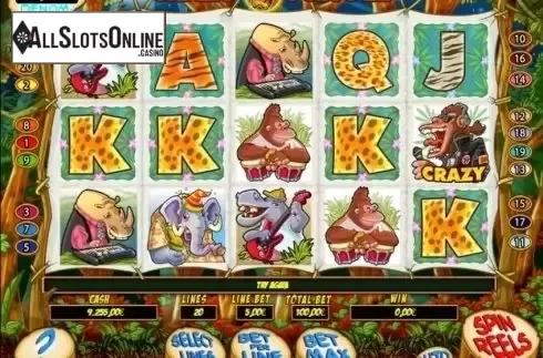 Reel screen. Crazy Jungle (R. Franco) from R. Franco