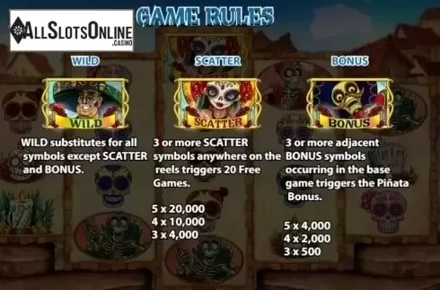 Paytable 2. Dia De Muertos (KA Gaming) from KA Gaming
